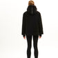 Hooded Short Woman Jacket / Black