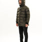 Man Hooded Middle Jacket / Green